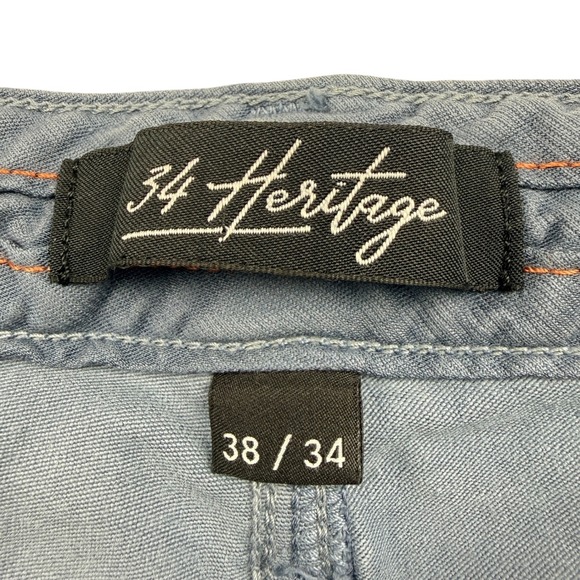 34 Heritage Courage Mid Rise Straight Leg Jeans Mens Size 38x34 Blue - Picture 4 of 8